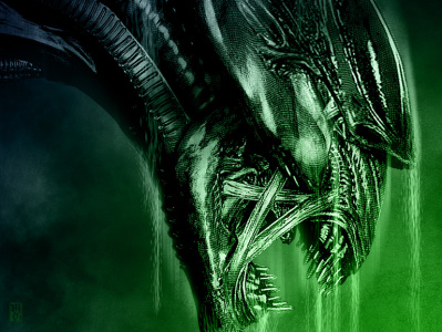Aliens alien disney illustrator photoshop ripley xenomorph