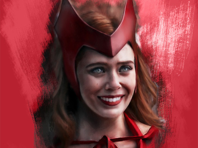 Scarlet Witch disney illustration illustrator marvel painter photoshop portrait