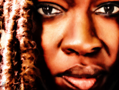 Michonne amc illustration illustrator photoshop portrait