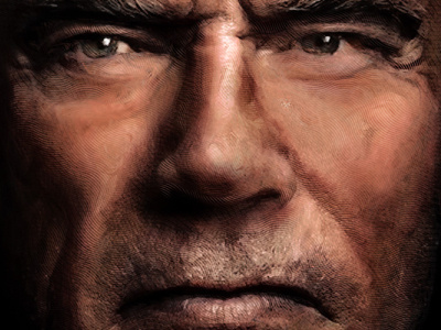 Arnold adobe corel illustration portrait sci-fi terminator