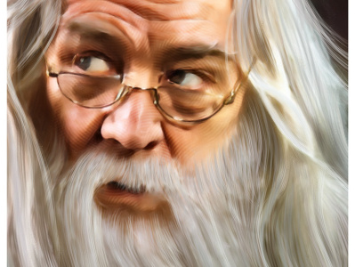 Albus Dumbledore illustration movies painter photoshop portrait procreate