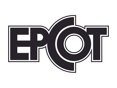 vintage EPCOT logo epcot logo type walt disney world