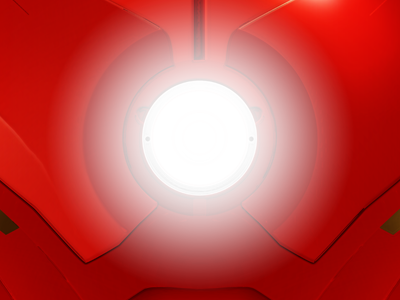 iron man β.1 arc reactor avengers icons iron man light marvel metal red reflective super hero