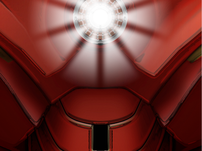 iron man arc reactor avengers icons iron man light marvel metal red reflective super hero