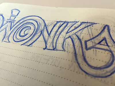 wonka type sketch font moleskine painting show sketch type typography w.i.p.