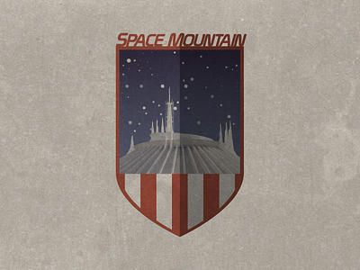 space mountain badge badge disney illustration magic kingdom tomorrowland