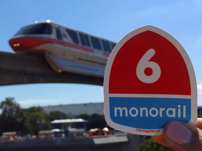 Monorail disney elements of magic monorail sticker