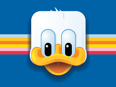 donald cutie disney donald duck icon illustration vector