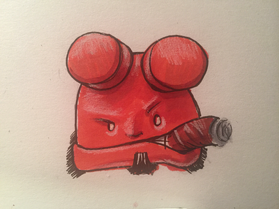 hellboy doodle