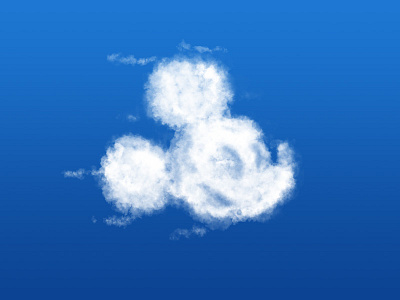 mickey mouse cloud by Matthew Gallagher on Dribbble