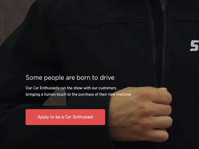 Some People Are Born To Drive car enthusiast design recruiting shift talent