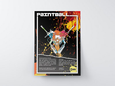 Paintball flyer design flyer design poster poster design