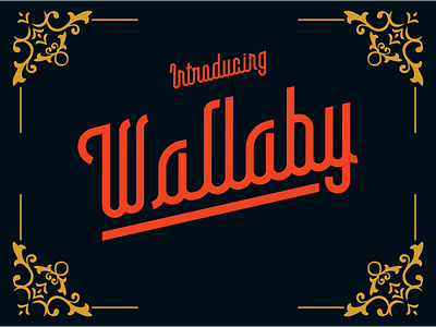 Wallaby fonts design font design fonts illustration illustrator lettering template texture type type art typedesign typeface typogaphy typography vintage vintage design