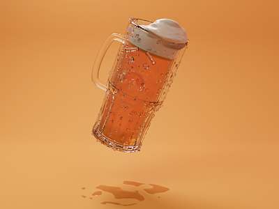 Beer Character 3d beer blender blender3d character concept art digital art funny scene