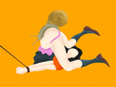 Shunga character concept design illustration japanese love shibari shunga texture vector