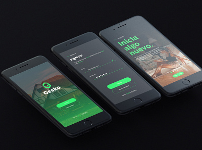 Gesko Branding app app design brand brand identity branding branding design company company brand company logo comunity corporate branding corporate identity green logo website