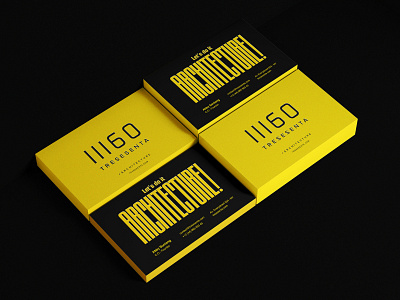 Branding Tresesenta architect architectural design architecture brand identity branding colombia card construction construction company construction logo corporative corporative branding logo architecture logos logotypes yellow yellow logo