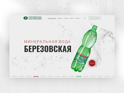 Mineral water Berezivska branding design graphic design logo ui uidesign ux vector website