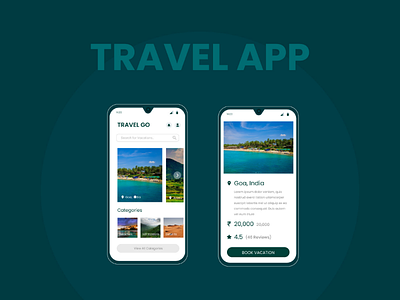 Travel app mobile UI Design mobileui uidesign uxdesign
