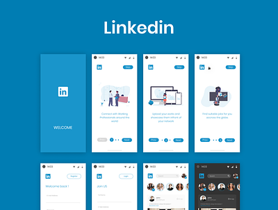 linkedin mobile App redesign design mobileui uidesign ux uxdesign
