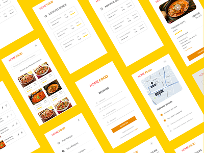 Food App UI Design design mobileui ui ui ux design ui design uidesign uiux user experience user interface design userinterface uxdesign
