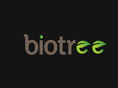 biotree2 branding concept design flat logo design logotype minimal mockup modern vector