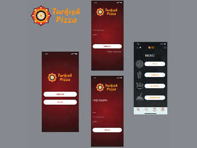 Turkish Pizza Mobile App app mobile app pizza delivery turkish sketch ui ux webdesign