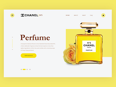 CHANEL No 5 chanel design dribbble best shot parfum sketch ui ux web webdesign webdesigner