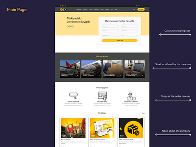 166 Cargo Main Page Design