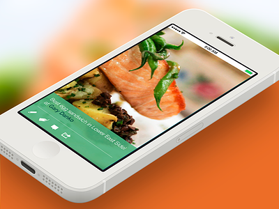 EzOrder app application design flat food ios menu mobile restaurant