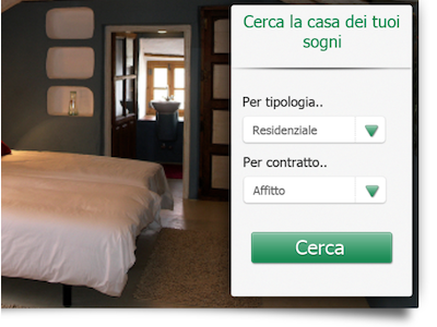 Immobiliare Roma search form webdesign