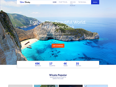 Travel Web Design adobe xd uidesign uiux uxdesign webdesign