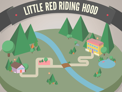 Little Red Riding Hood illustration web