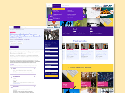 Microsite | Continuing education design ui