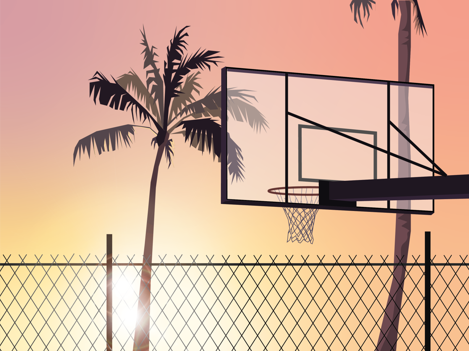 Baskeball Field By Justine Magry On Dribbble