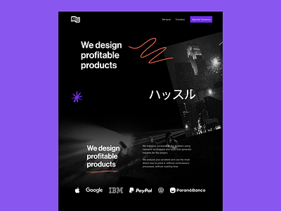 Design concept for Hustle website dark design interface mobile ui website