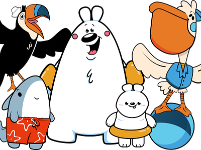 Odysea Cruise Line Mascots