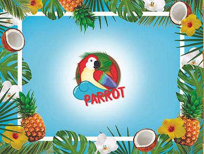 Parrot Logo branding design icon illustration logo mascot