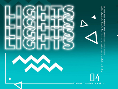 Lights Ad branding design illustration