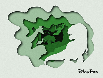 Disney Advertising Banner 2 animal kingdom branding childresn illustration design disney disney art illustration vector