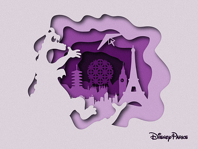 Disney Advertising Banner 3 branding childresn illustration design disney disney art epcot icon illustration logo