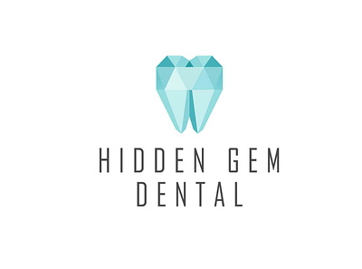 Hidden Gem Dental dental dental care dental clinic dental logo design icon illustration logo