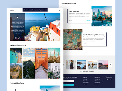 Travel Blog Concept