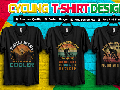 Cycling T-shirt Design amazon cycling t shirt graphic design pod print on demand shirt t shirt design typography typography t shirt