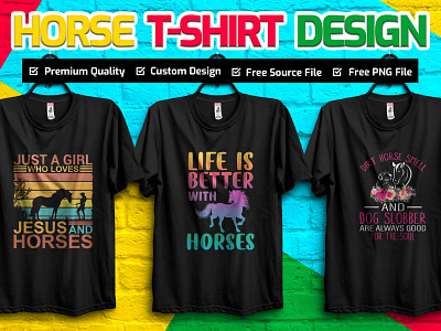 Horse T-shirt Design