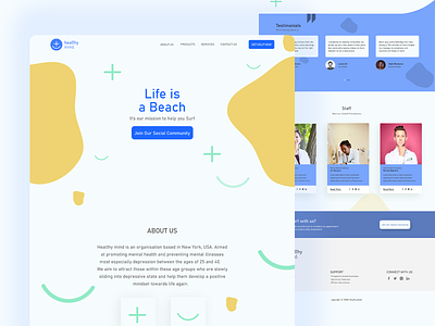 Healthy mind Landing page