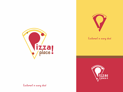 Pizza place! - logo and visual identity adobe illustrator brand identity branding branding concept business logo creative design creative direction design designer illustration logo logo design photoshop pizza logo vector visual identity