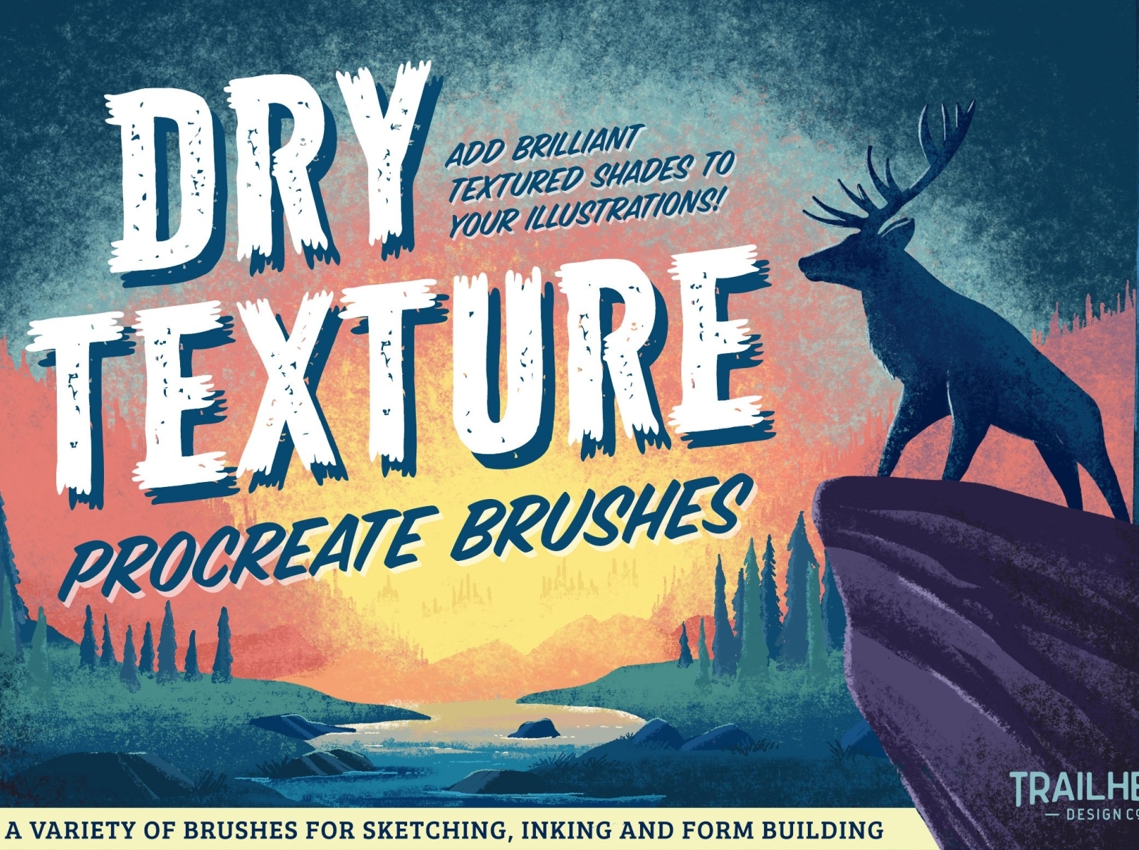 dry texture brushes for procreate free
