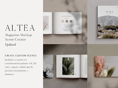 Altea Magazine Mockup Scene Creator