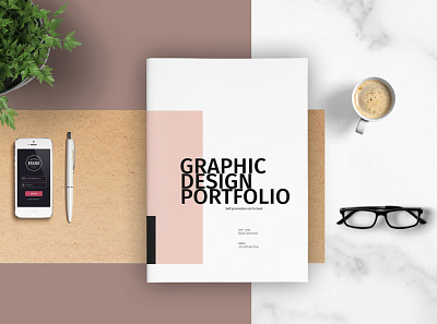 Graphic Design Portfolio Template a4 adobe adobe indesign branding brochure design download graphic design graphics indesign indesign template minimal modern design portfolio portfolio design portfolio template presentation print design template template design